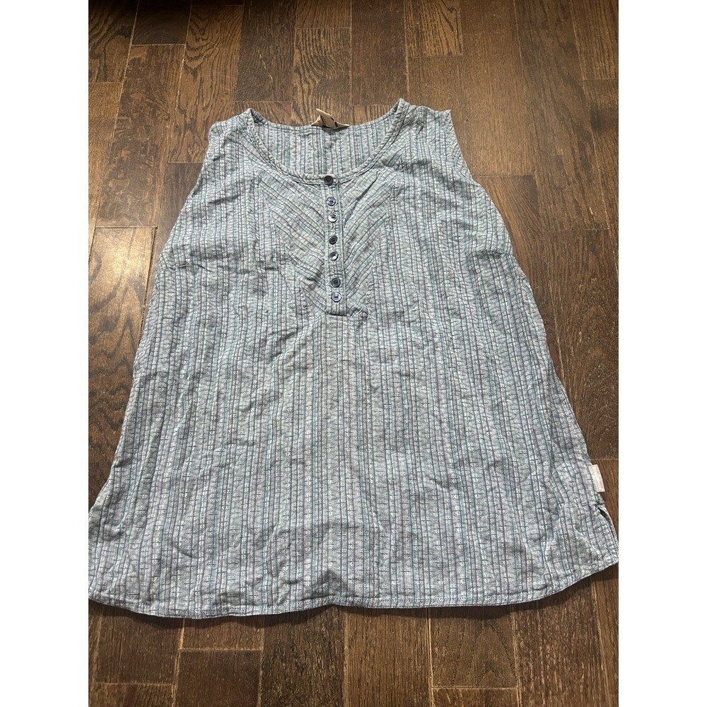 Woolrich Blue and White Striped Tank Top